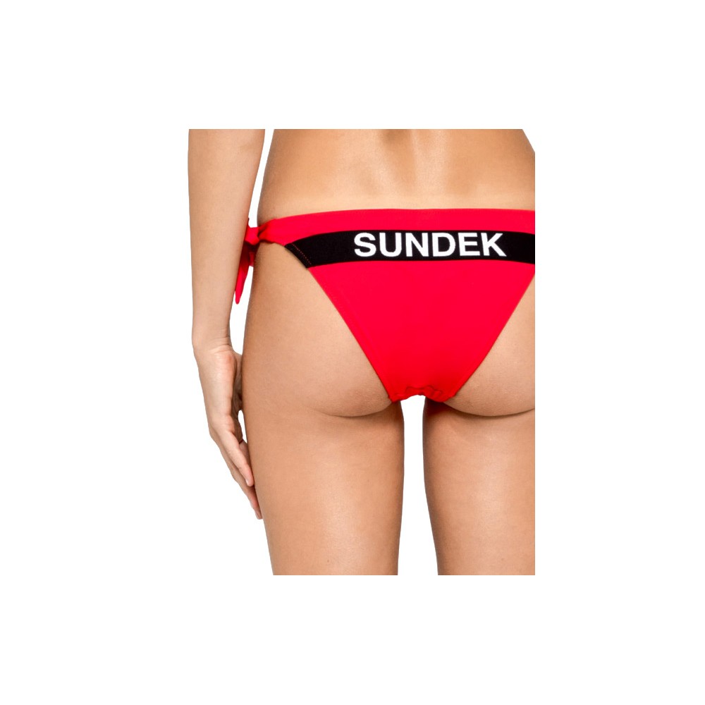 sundek costume slip logo rosso donna 40 uomo