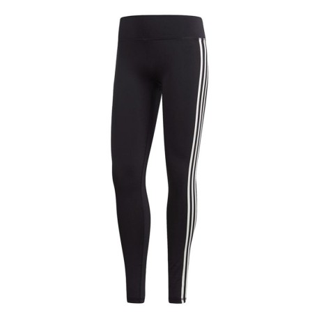 ADIDAS leggings sportivi 3 stripes nero donna