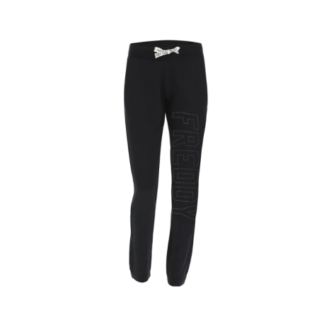 Freddy Pantalone Palestra Logo Nero Donna