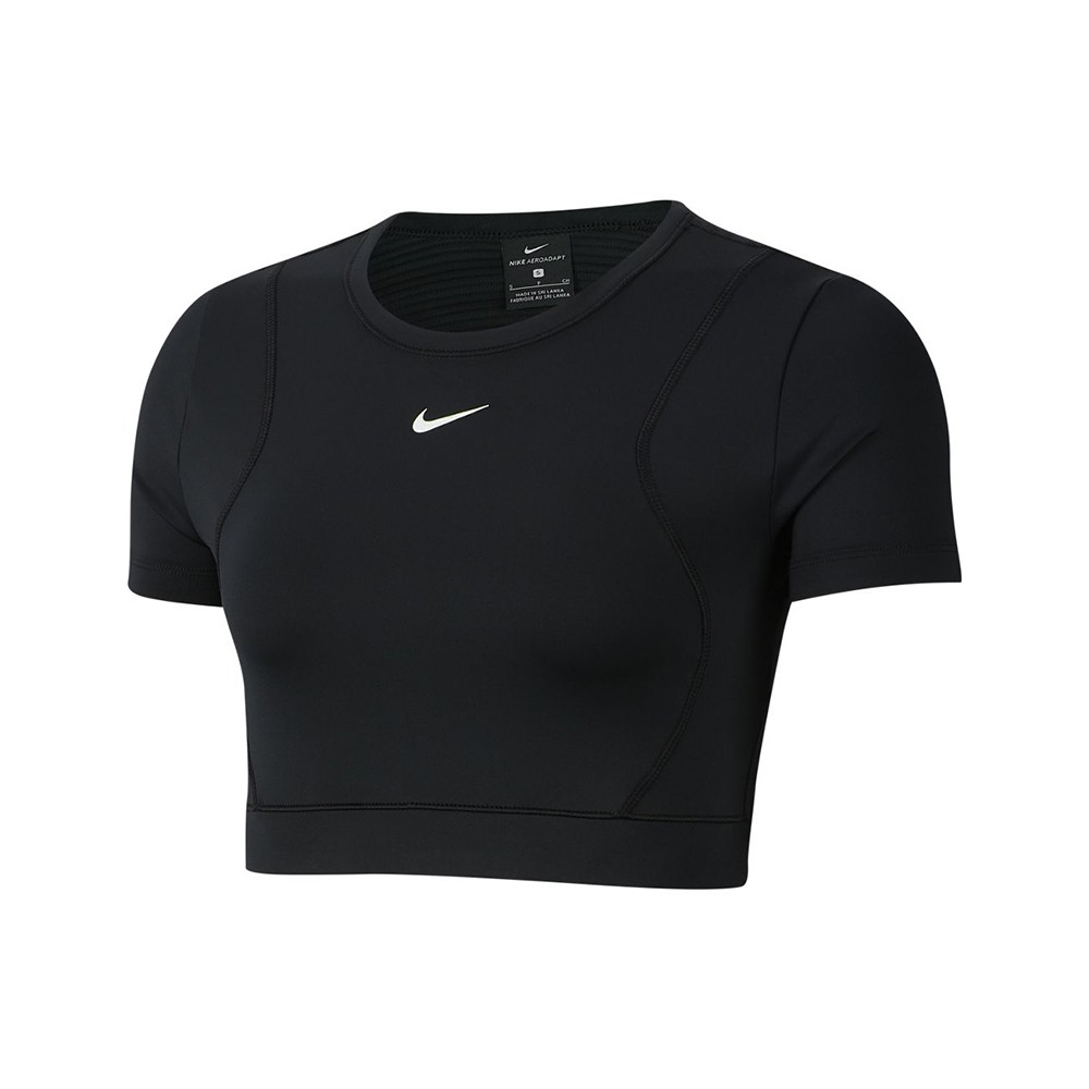 Nike Maglietta Palestra Crop Top Aereoadpt Nero Donna - Acquista online su  Sportland