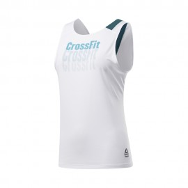 Reebok Canotta Palestra Cross Activchill Bianco Donna