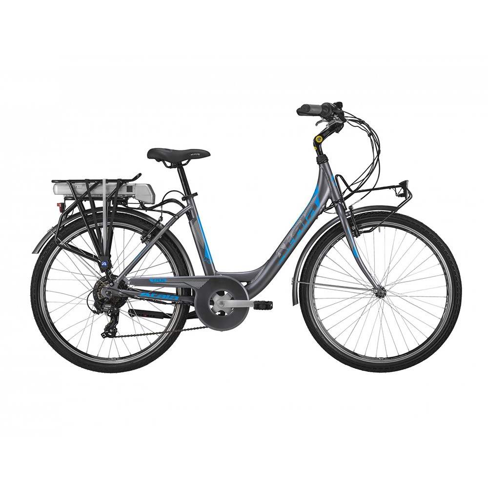 Atala City Bike Elettrica E-Run 26'' 6v Antracite Blu Opaco Donna ...