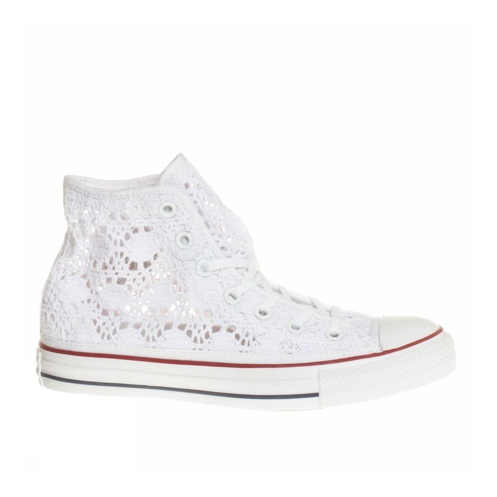 converse all star bianche in pizzo