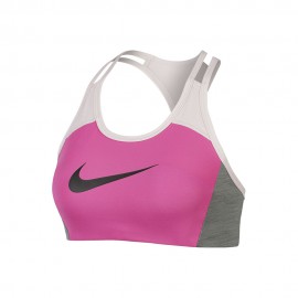 Nike Reggiseno Sportivo Logo Fucsia Donna