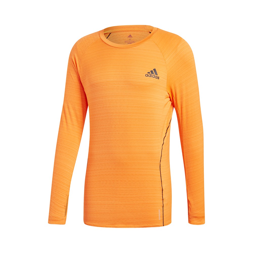 ADIDAS maglia running manica lunga runner arancio uomo - Acquista online su  Sportland