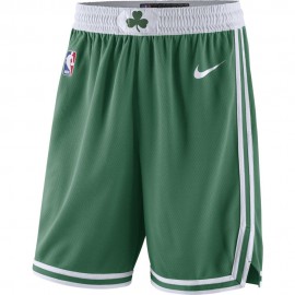 Nike Pantaloncini Basket NBA Boston Road 18 Clover Bianco Uomo