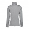 Icepeak Felpa In Pile Falkner Grigio Melange Bianco Donna