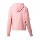 Puma Felpa Crop Top Con Cappuccio Rosa Donna