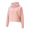 Puma Felpa Crop Top Con Cappuccio Rosa Donna