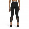 Nike Leggings Sportivi Crop Pro Nero Donna