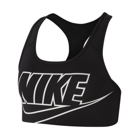 Nike Reggiseno Sportivo Train Logo Nero Donna