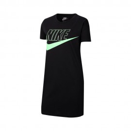 Nike Abito Swoosh Nero Bambina