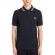 Fred Perry Polo Basica Blu Bianco Uomo