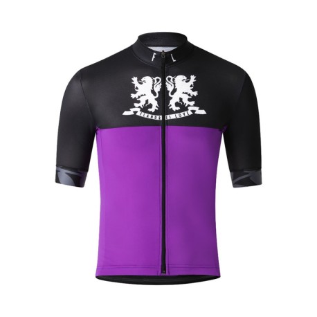 Flandres Love Maglia Ciclismo Lions Viola Uomo