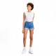 Levi's Shorts 501 S/Strappi Blu Medio Donna