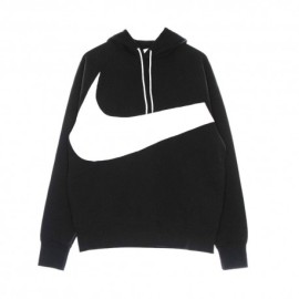 Nike Felpa Con Cappuccio Swoosh Nero Uomo