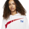 Nike Felpa Con Cappuccio Swoosh Bianco Uomo