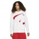 Nike Felpa Con Cappuccio Swoosh Bianco Uomo