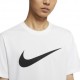 Nike T-Shirt Swoosh Bianco Nero Uomo