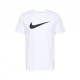 Nike T-Shirt Swoosh Bianco Nero Uomo