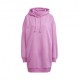 ADIDAS originals felpa con cappuccio dress rosa donna