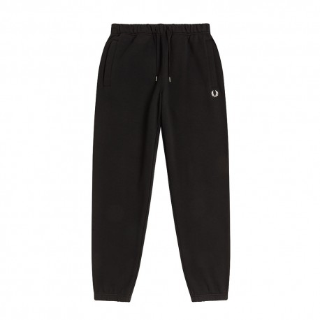 Fred Perry Pantaloni Con Polsino Logo Nero Uomo