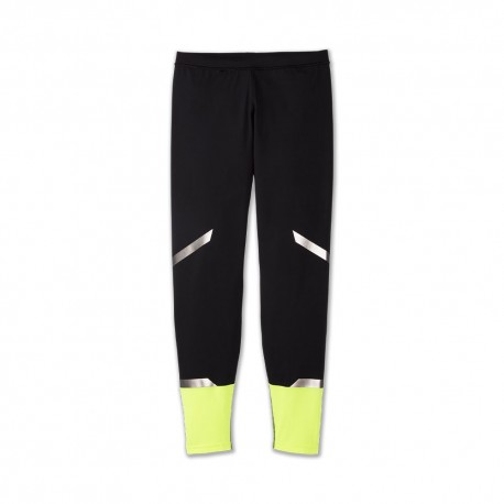 Brooks Leggings Running Carbonite Nero Nightlife Uomo